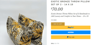 Charisma Home Decor product listing for ecommerce writing