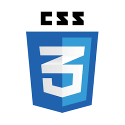 CSS logo, blue, white and black