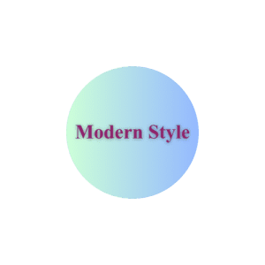 Modern style, web design feature